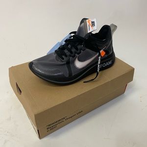 The Off-White x Nike Zoom Fly in Black